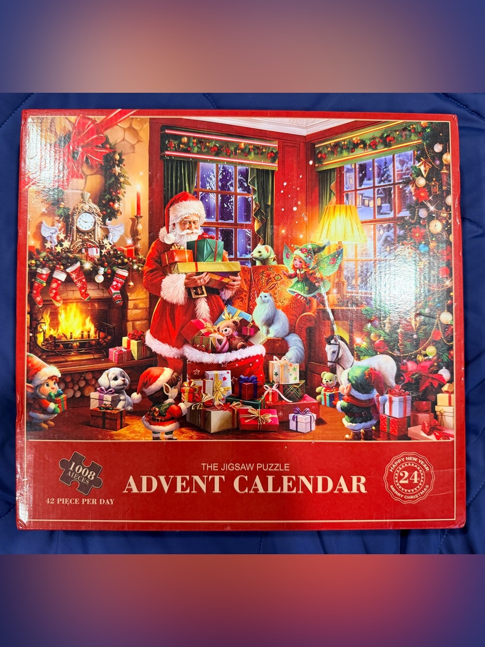 Advent Calendar Jigsaw Puzzle - Red Holiday Scene